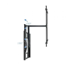 Tooq Soporte de Pared Orientable/Inclinable LP4380XL-B para TV de 43-80" hasta 50kg con Extensión y Gestión de Cables