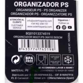 Organizador Multi.Ps 36x10.5x5 cm Quttin (12 Unidades) Organizador Multi.Ps 36x10.5x5 cm Quttin (12 Unidades)