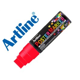 Artline Rotulador Poster Marker EPP-20 Punta Rectangular 20 mm Tinta Opaca para Carteleria Vidrio Metal Plástico Color Rojo Precio: 13.6004. SKU: B1DHFAH2LK