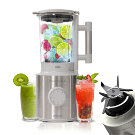 Cecotec Batidora de vaso Grand Katana 2700MAX Total Destroy 2700W 1.8L, 8 Cuchillas Contrarrotantes, Acero Inoxidable Gris Precio: 93.49999967. SKU: B1HW68GV97
