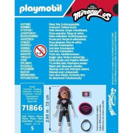 Playmobil 71866 Miraculous Lady Wifi Figura de Acción con Smartphone y Escudo para niños y niñas +4 años
