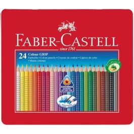 Faber Castell Ecolápices Colour Grip Acuarelables Triangular, Caja Metálica de 24 Colores Surtidos Precio: 18.8899997. SKU: B12TT5858B