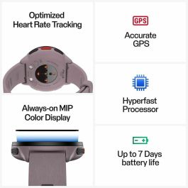 Smartwatch con Podómetro Running Polar Morado 1,2" Smartwatch con Podómetro Running Polar Morado 1,2"