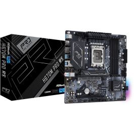 ASRock H670M PRO RS (1700) (D) Placa Base Intel LGA 1700 DDR4 Micro ATX compatible Core i3/i5/i7/i9/Celeron/Pentium