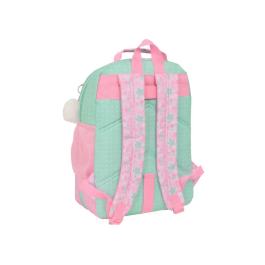 Mochila Escolar Glow Lab Amazing Verde Rosa 32 x 42 x 15 cm