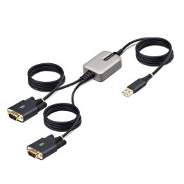 Cable USB Startech 2P6FFC-USB-SERIAL Negro