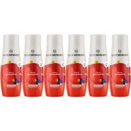 Concentrados SODASTREAM - Pack de 6 Concentrados de Granadina Sin Azúcar - Hasta 54 L de Bebidas - 440 ml Concentrados SODASTREAM - Pack de 6 Concentrados de Granadina Sin Azúcar - Hasta 54 L de Bebidas - 440 ml