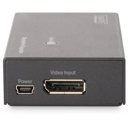 DIGITUS Repetidor DisplayPort 4K UHD hasta 13m / FullHD hasta 20m - Extensor de Señal DisplayPort Negro