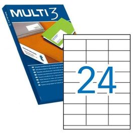 Multi-3 Etiquetas Adhesivas 70x35 mm Inkjet-Láser C-Rectos 24 X 500H Blanco Precio: 30.89000046. SKU: S8413470