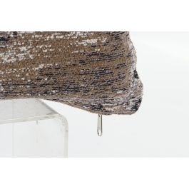 DKD Home Decor Cojín Árabe Kerman de Algodón y Poliéster Marrón Claro Beige 45x45 cm con cremallera
