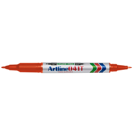 Artline EK-041T Marcador Permanente Rojo Doble Punta 0.4 mm y 1.0 mm