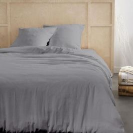 Juego de cama - TODAY - 123325 - 2 personas - 240x220cm - Gasa de algodón lisa - Acero Precio: 44.89000054. SKU: B1EL2A38ZS