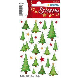HERMA 15233 Pegatinas de Navidad con Árboles de Seda, Multicolor, Autoadhesivas y Permanentes, 28 Piezas Precio: 12.89000053. SKU: B1D6X5GTFT