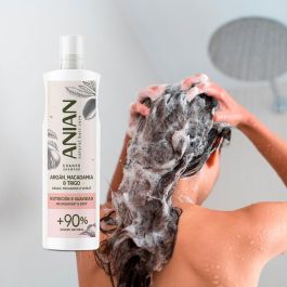 Anian Champú Argán Nutrición y Suavidad Antiencrespamiento Cabello Seco Dañado 400 ml