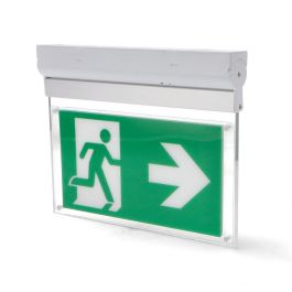 Luz Emergencia LED Superficie 3W Permanente con Cartel Doble Cara, Pictograma Salida Lateral, 3h Autonomía y Autotest Precio: 24.89000008. SKU: B1BPVLTAE2
