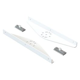HERRAJES FAB.NACIONAL 258 Juego 2 Soportes para Estante Regulable de Hierro, Acabado Blanco Aluminio RAL 9006, 5 Posiciones, 260mm Precio: 18.69000001. SKU: B1BQWEGR66
