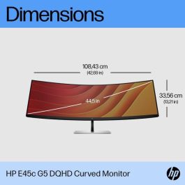 HP E45c G5 Monitor Curvo Ultrawide DQHD para Productividad e Inmersión