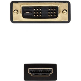Cable HDMI a DVI NANOCABLE 10.15.0503 3 m Negro Cable HDMI a DVI NANOCABLE 10.15.0503 3 m Negro