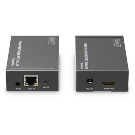 Digitus Extensor HDMI IP Set 120m Full HD 1080p Negro - Kit Transmisor y Receptor Cat6/7/8