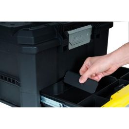 Stanley Caja de herramientas 48 cm, pestillo táctil Touchlatch para una mano, cajón profundo y bandeja, polipropileno Stanley Caja de herramientas 48 cm, pestillo táctil Touchlatch para una mano, cajón profundo y bandeja, polipropileno