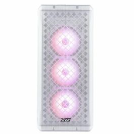 XPG DEFENDER Torre PC Gaming E-ATX Blanco con Panel Frontal Malla, 3 Ventiladores VENTO 120 y Ventana Lateral Cristal Templado