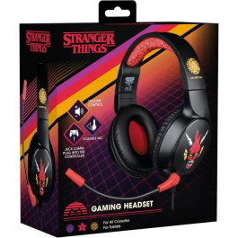 Konix Stranger Things Auriculares Gaming para PC, PS5, Switch 2 y Xbox, Supraaurales con Cable de 1.5 m y Micrófono, AACBN15997
