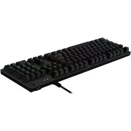Logitech G G512 CARBON GX Brown Teclado Mecánico para Gaming RGB Carbono, Cableado, Diseño Completo Internacional de EE.UU.