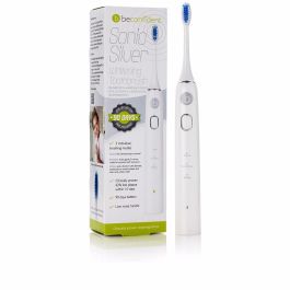 Beconfident Cepillo de Dientes Eléctrico Sonic Silver Blanco/Plateado para Blanqueamiento Dental 1 Unidad