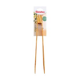 Metaltex Pinza para Servir de Madera de Olivo 30cm