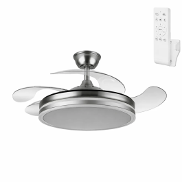 Ventilador DC Niquel 4 Aspas 6 Velocidades 59W 6980lm 3500-4000-6500k Verano-Invierno 107cm con Mando a Distancia Precio: 91.1856. SKU: B12TNP3LLL