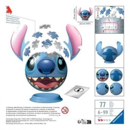 Ravensburger Puzzle Ball Stitch Con Orejas 11574 72 Piezas 3D Lilo y Stitch Regalo Creativo +6 Años