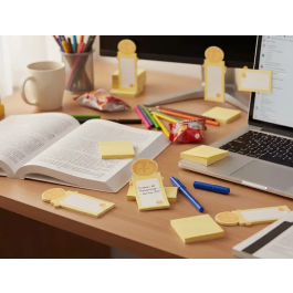 Imaginovo Bloc Notas Adhesivas León 20 Hojas 85x164 mm