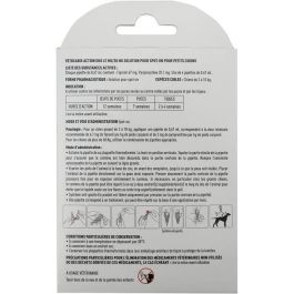 Vetocanis VET3428170006962 x4 Pipetas Duo Antipulgas y Garrapatas 67mg/20mg para Perros Pequeños