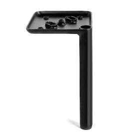 Q&Q Pata para Muebles y Sofás Modelo Troya H180 - Soporte de Metal Resistente y Duradero con Acabado Negro Mate