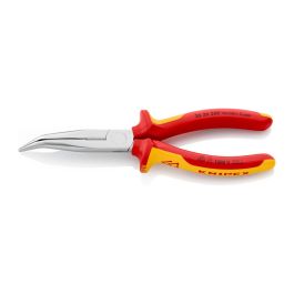 Knipex 2626200 Alicates de boca de cigüeña curvo 200x56x19mm, acero, cromado, mangos aislados Precio: 45.95000047. SKU: S7913416