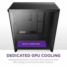 Caja Semitorre ATX NZXT H7 Flow Midi Negro