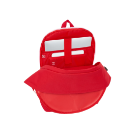 Mochila para Portátil y Tablet con Salida USB Sevilla Fútbol Club Rojo 31 x 44 x 18 cm