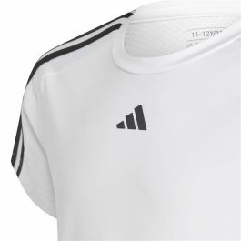 Camiseta de Manga Corta Unisex Adidas Training Essentials 3S Blanco