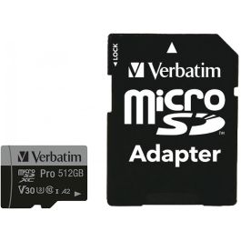 CARD 512GB Verbatim MicroHC Pro Class 10 + Adapter retail