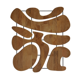 DKD Home Decor Decoracion Pared Urban Organdic Marron 3 x 102 x 92 cm Precio: 81.69000037. SKU: B1GRHGLZ7L