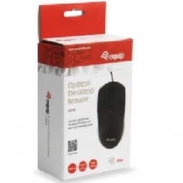 Equip Ratón Óptico 1000 DPI Ambidextro Negro con Rueda de Desplazamiento Equip Ratón Óptico 1000 DPI Ambidextro Negro con Rueda de Desplazamiento
