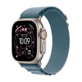 Apple Watch Ultra 3 Titanium Cellular 49mm Natur (Alpine Loop hellblau) Large