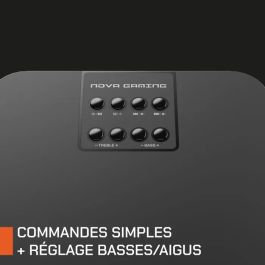 Nova Gaming Serpentis Altavoces para Juegos, LED RGB, Negro - NOV3700527313955