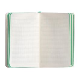 Cuaderno Con Gomilla Antartik Notes Tapa Blanda A6 Cuadricula Gris Y Turquesa 100 Hojas 80 gr Fsc