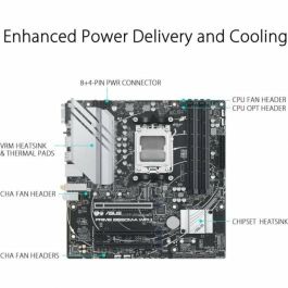 Asus PRIME B650M-A WiFi II Placa Base AMD B650 Micro ATX AM5 ASU1691056882873