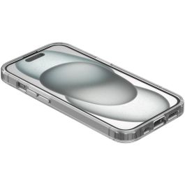 Belkin MSA019BTCL Funda protectora magnética transparente para iPhone 15, compatible con MagSafe, resistente a la luz UV y con bordes elevados
