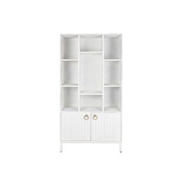 DKD Home Decor Estantería Moderna Blanca de Madera Mango y Metal con 2 Puertas y 6 Estantes Hecha a Mano 90x40x180 cm DKD Home Decor Estantería Moderna Blanca de Madera Mango y Metal con 2 Puertas y 6 Estantes Hecha a Mano 90x40x180 cm