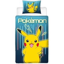 Pokemon Juego de Cama Reversible Pikachu Laser Microfibra 1 Funda Nórdica 140 x 200 cm + 1 Funda de Almohada 63 x 63 cm Precio: 28.49999999. SKU: B1HMLC8MB5
