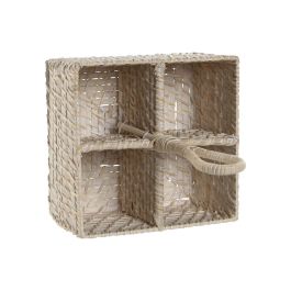 Cubertero Balines DKD Home Decor Blanco Natural 19 x 27 x 19 cm Cubertero Balines DKD Home Decor Blanco Natural 19 x 27 x 19 cm