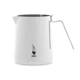 Bialetti Jarra de Leche Barista 500ml de Acero Inoxidable - Colección Elegance, Apta Lavavajillas y Resistente